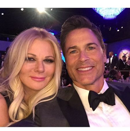 Rob Lowe with his wife Sheryl Berkoff.